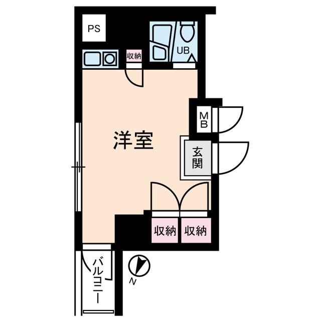 クリオ戸部壱番館(ワンルーム/4階)の間取り写真