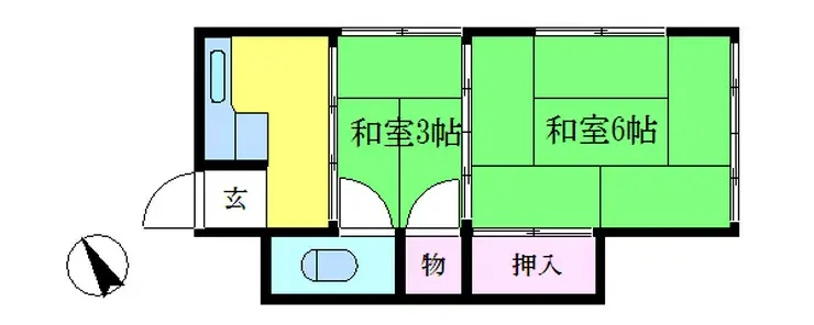 大塚荘 2階階 間取り