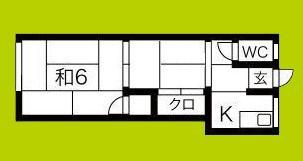 KD諏訪ハイツ(2K/2階)の間取り写真