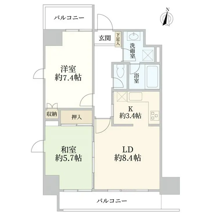 藤和シティスクエア練馬 5階階 間取り