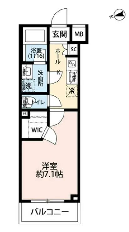 プレール・ドゥーク小竹向原 4階階 間取り