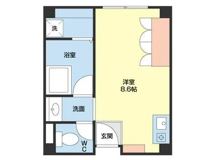 アベニュー名草(ワンルーム/2階)の間取り写真