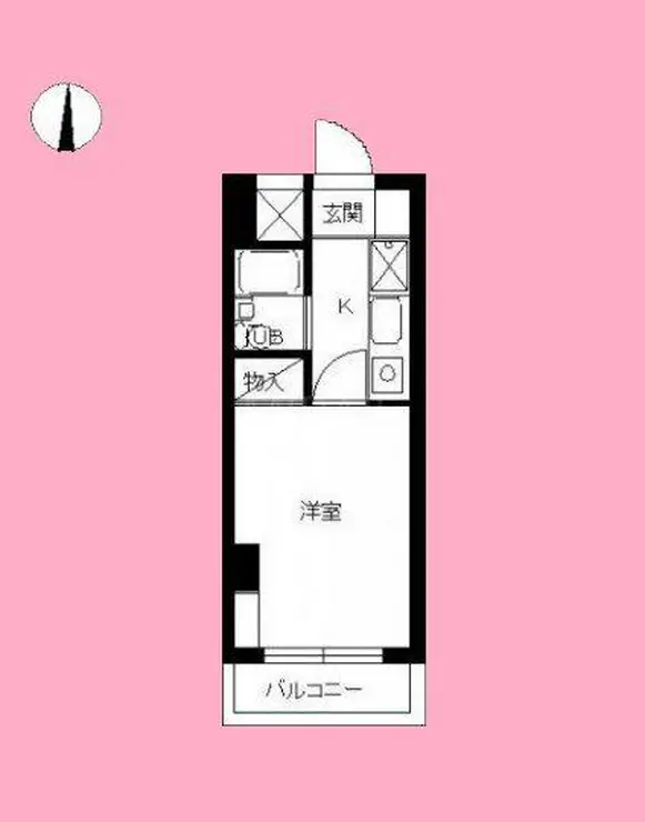 スカイコート大和 5階階 間取り