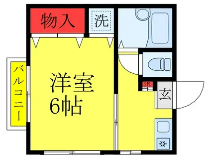 コーポ阿部(1K/3階)の間取り写真