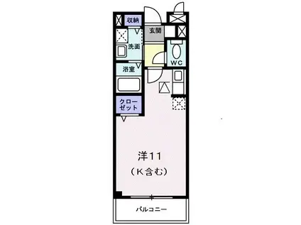 マイパレス堀(ワンルーム/1階)の間取り写真