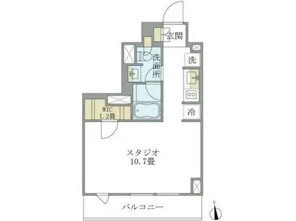J.リヴェール学芸大学(ワンルーム/3階)の間取り写真