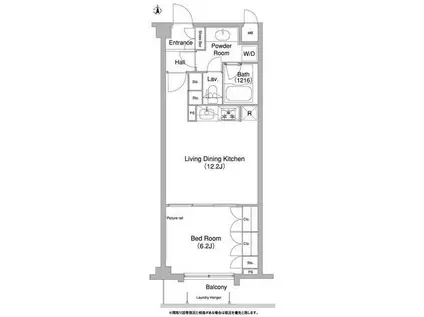 コンフォリア目黒長者丸(1LDK/2階)の間取り写真