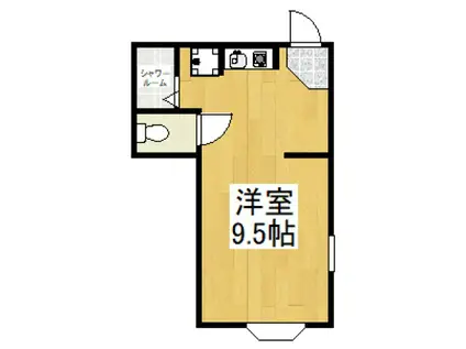 フローレンス弥生(ワンルーム/1階)の間取り写真