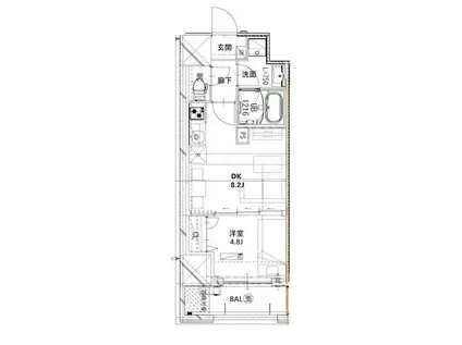 フロンティアレジデンス板橋(1LDK/7階)の間取り写真