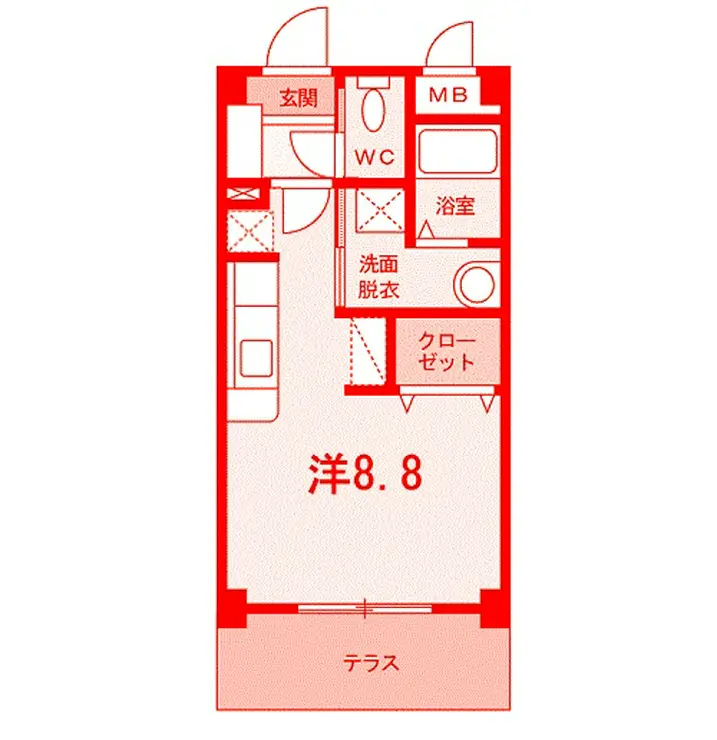 第2和光ヒルズ 1階階 間取り