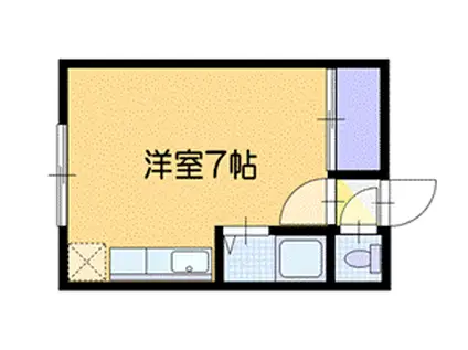 リベルタ文京台(ワンルーム/1階)の間取り写真