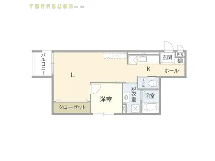 G-STAGE上宗方(1LDK/2階)の間取り写真