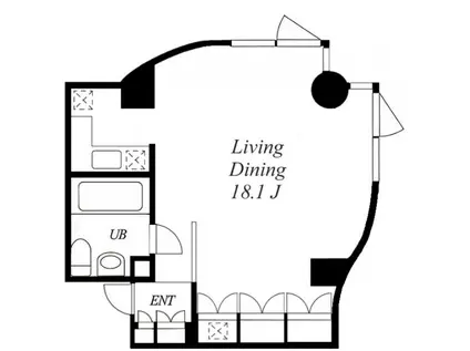 グリーンテラス元代々木(ワンルーム/3階)の間取り写真
