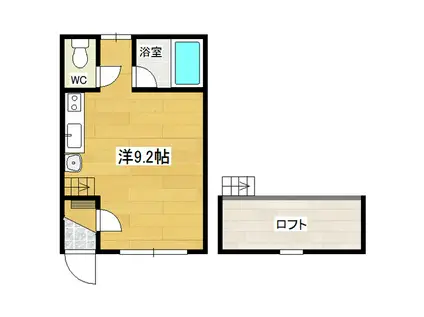 ロピアカナ(ワンルーム/1階)の間取り写真