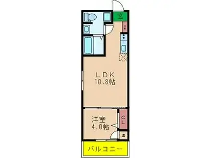 F MAISON LORE V番館(1LDK/3階)の間取り写真