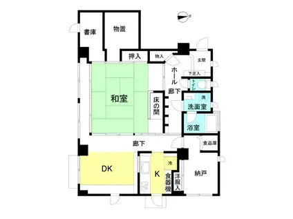 フラットT(1SDK/1階)の間取り写真