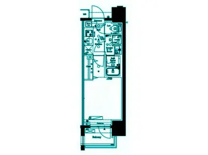アクサス南品川(1K/9階)の間取り写真