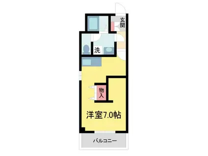 メゾン御影中町(ワンルーム/4階)の間取り写真