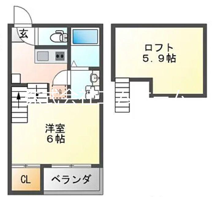 プランドールレガリア(1K/2階)の間取り写真