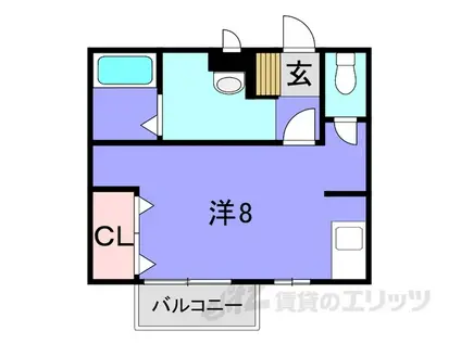 セイコウハイツ(ワンルーム/1階)の間取り写真