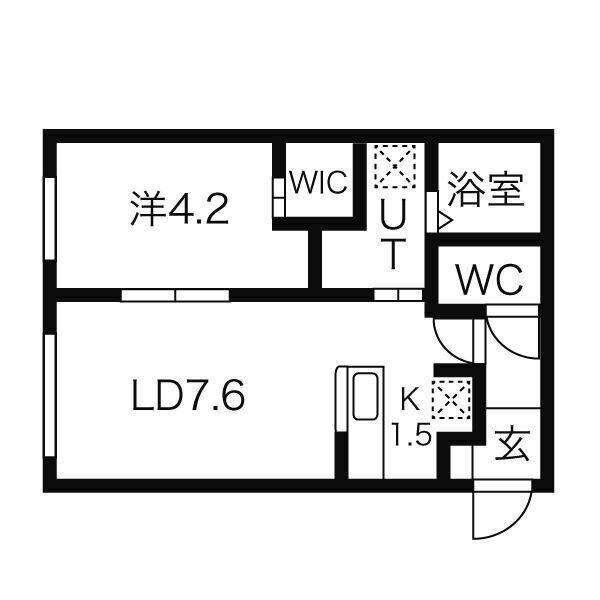 T147(1LDK/2階)の間取り写真