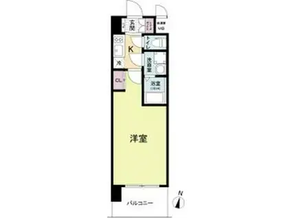 スプランディッドI(1K/4階)の間取り写真