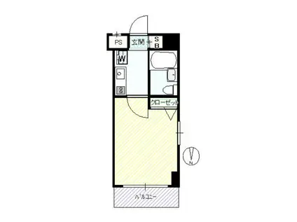 プエルト西池袋(1K/3階)の間取り写真