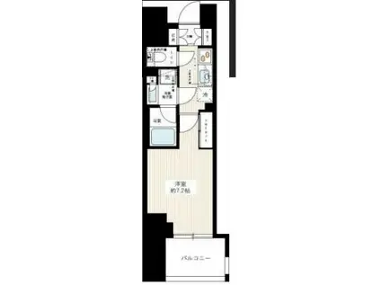 デュフレ南千住(1K/2階)の間取り写真