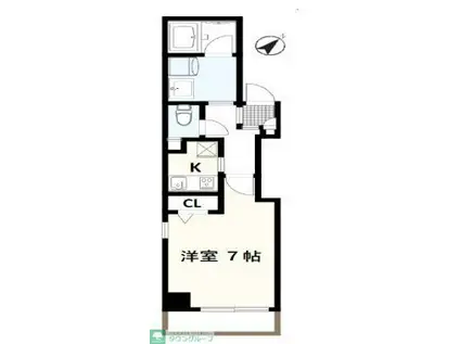 GOTHAM R-ゴッサムアール-(1K/5階)の間取り写真