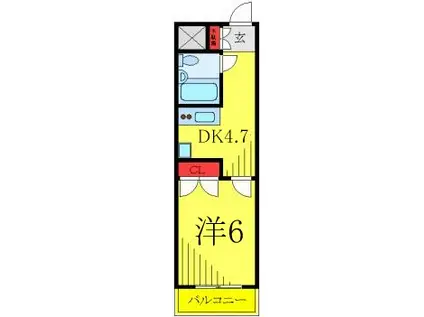 プラザ・ドゥ・モトヤ(1DK/3階)の間取り写真