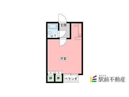 ジョグ六ツ門南(ワンルーム/4階)の間取り写真