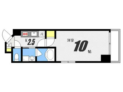 エイトバレー37(1K/5階)の間取り写真