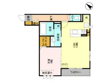 グランソレーユ(1LDK/3階)の間取り写真
