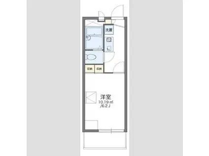 レオパレスガーデンプレイス(1K/3階)の間取り写真