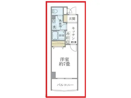 プロスパリティーフジ(1K/3階)の間取り写真