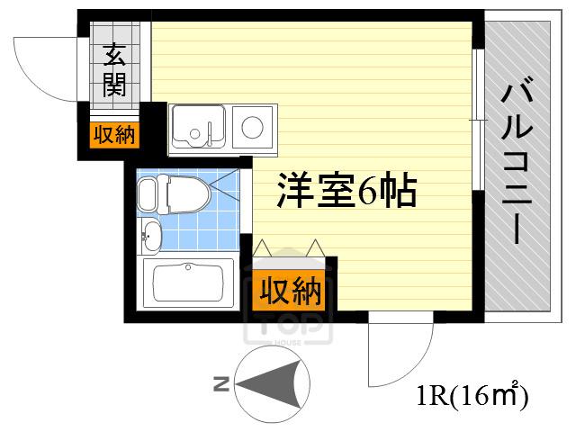 プレアール吹田泉町2(ワンルーム/1階)の間取り写真