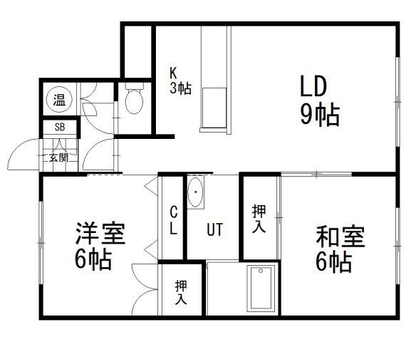 サンシャインKEIO(2LDK/5階)の間取り写真