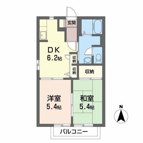 セフィラ310(2DK/1階)の間取り写真