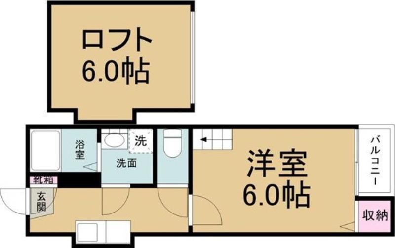 アイビス白壁(1K/1階)の間取り写真