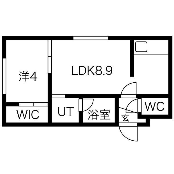 SAPPORO HOUSE(1LDK/3階)の間取り写真