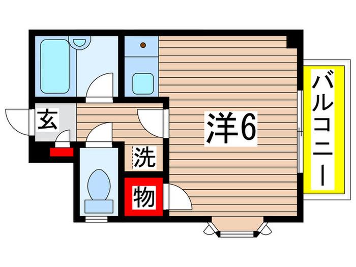 B・Tパーク(ワンルーム/3階)の間取り写真