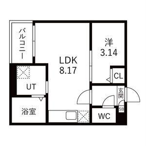 JACK KUBANI(1LDK/3階)の間取り写真