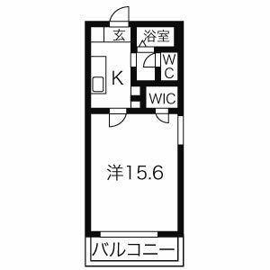 グランドエル志賀(1K/5階)の間取り写真
