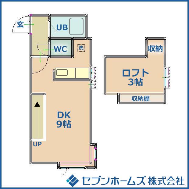 AMS文京台南町壱番館(1DK/2階)の間取り写真