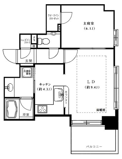 アーバンパレス参宮橋(1LDK/3階)の間取り写真
