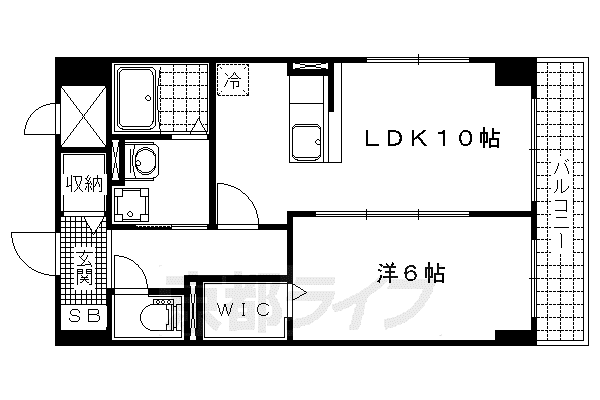 プログレスV番館(1LDK/1階)の間取り写真