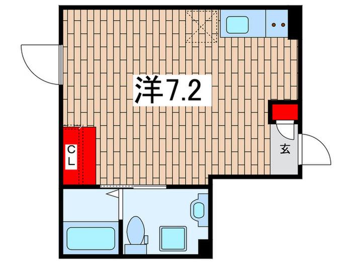 KIYOSUMI BASE(ワンルーム/5階)の間取り写真