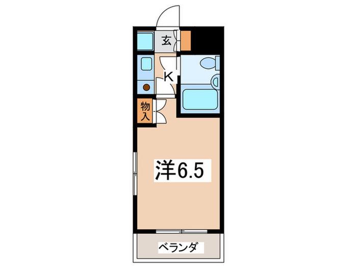 ヱターナル町田(1K/2階)の間取り写真