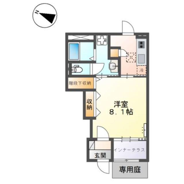 MAISON DE MIGNON(1K/1階)の間取り写真