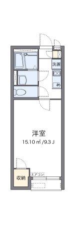 レオネクストソレーユ東大沼(1K/2階)の間取り写真
